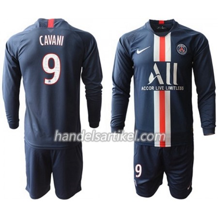 Paris Saint-Germain Cavani 9 Kinder Heim Trikotsatz 2019/20 Langarm (+ Kurze Hosen)